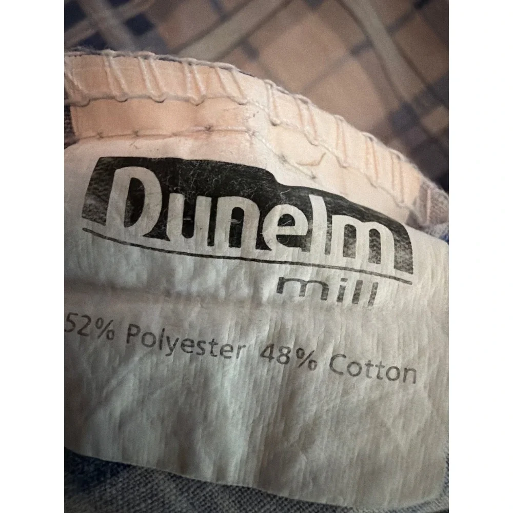 Dunelm Mill Nautical Sailboat Plaid Single Duvet Cover Blue Reversible Bedding